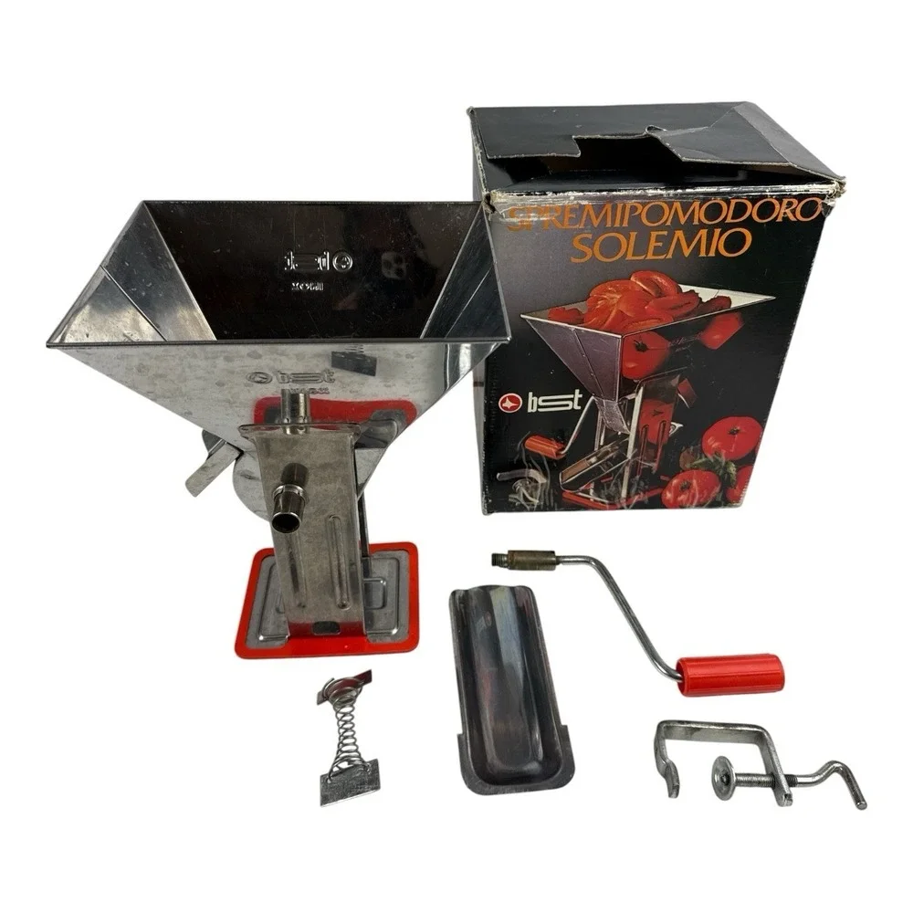 BST Spremipomodoro Sole Mio Vintage Tomato Press Sauce Maker Box Instructions